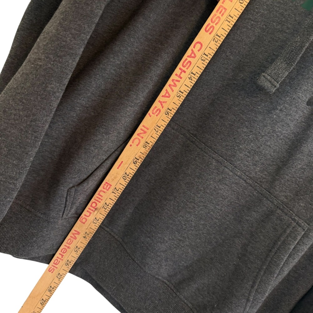 Jameson Irish Whiskey Hoodie Mens Medium Charcoal Gray Green Logo Pullover - Picture 13 of 14